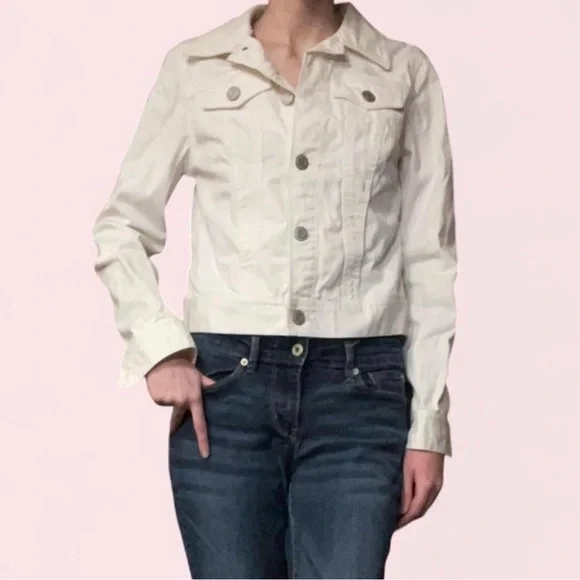 Women's Cream Jacket - Picture 1 of 8